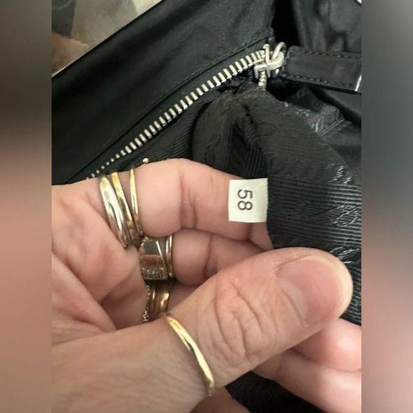 Prada Tessuto Nylon and Leather Frame Satchel Black EUC - Picture 12 of 16